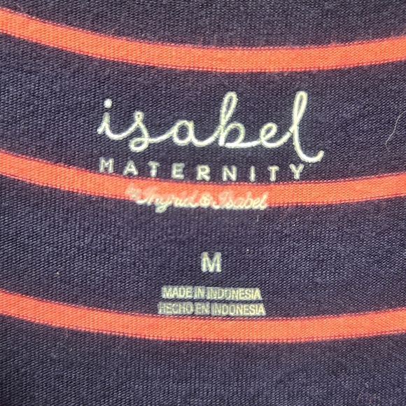 Ingrid & Isabel- Stripped- Maxi- Maternity Dress- V-Cut Bottom- Size Medium - Picture 9 of 16